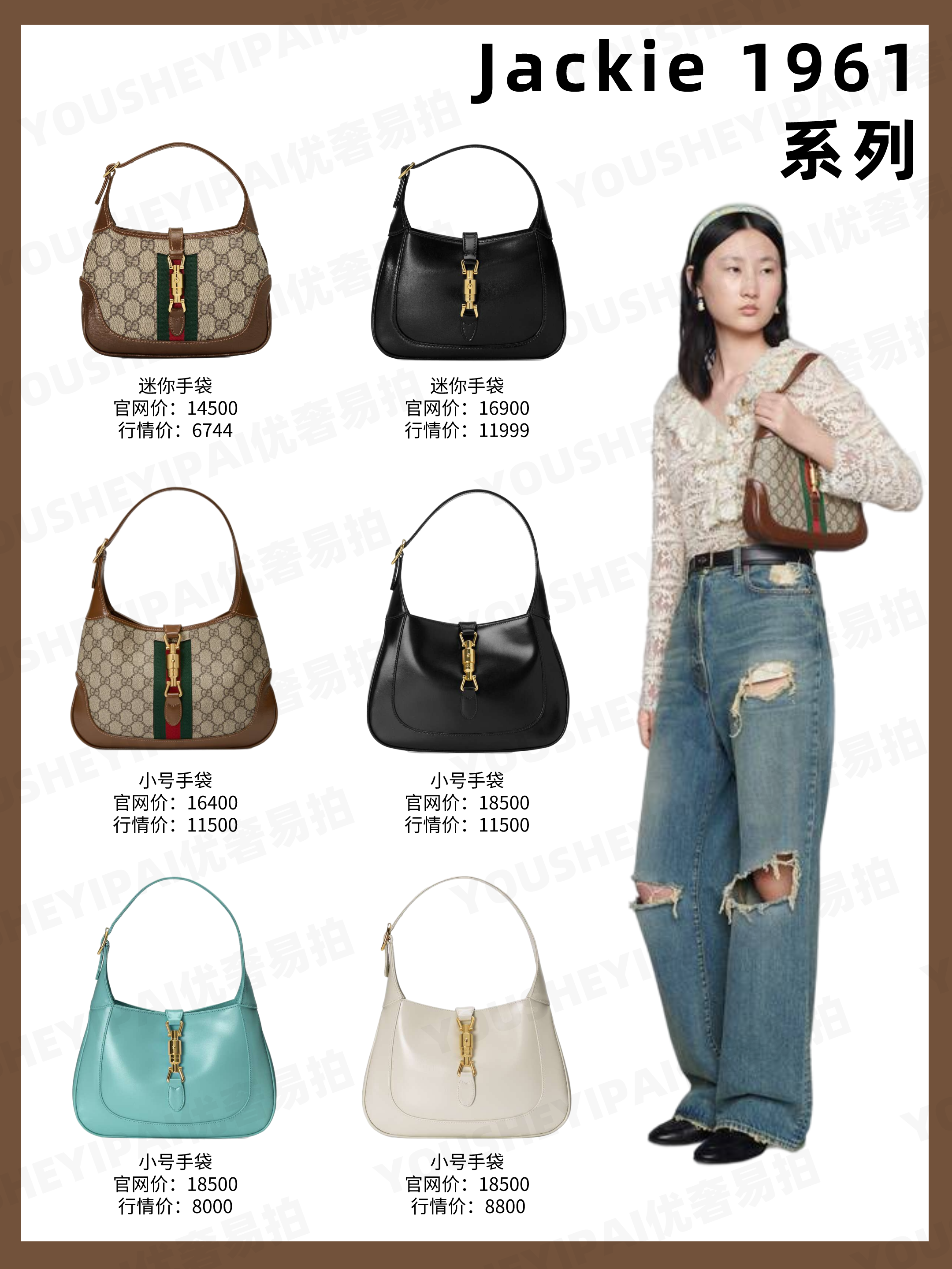 奢侈品種草｜GUCCI全系列包包 9月最新二手價