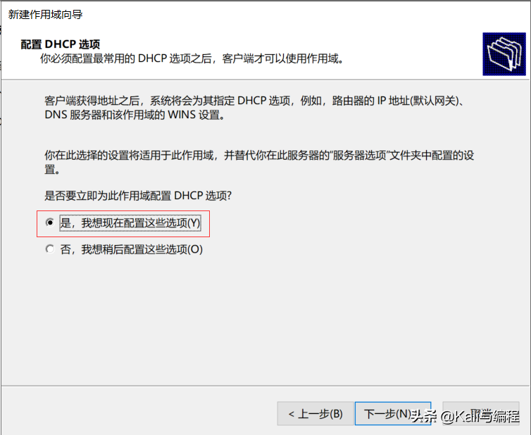 Kali與編程:Winserver 2019搭建dhcp服務器