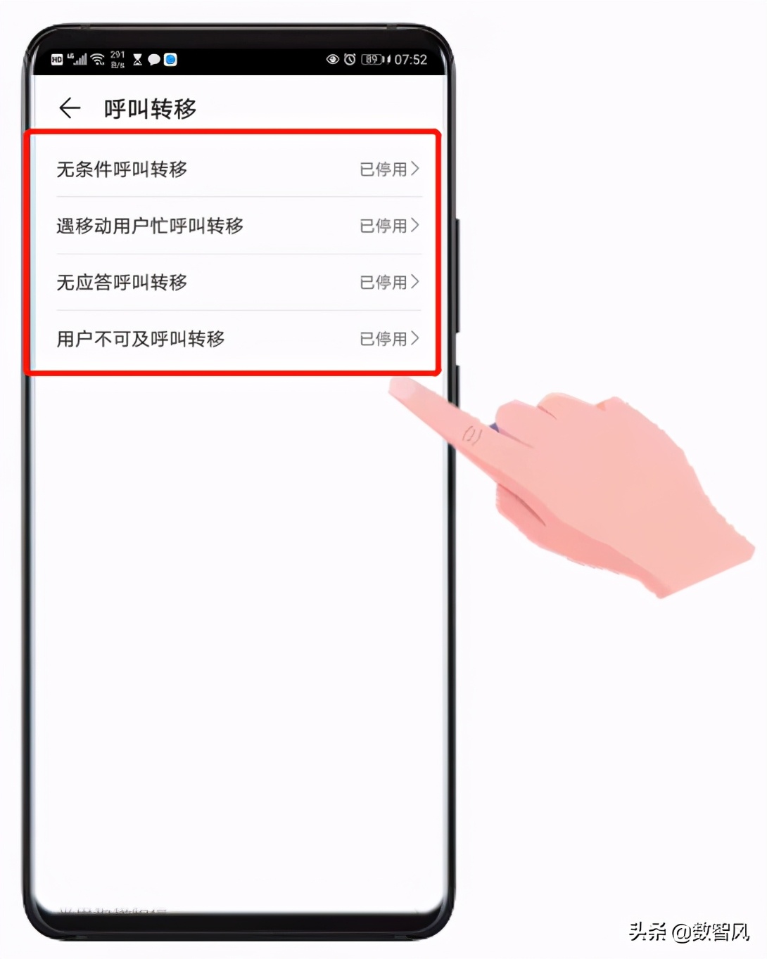 手機呼叫轉移設置方法，平時用處不大，應急情況可幫大忙